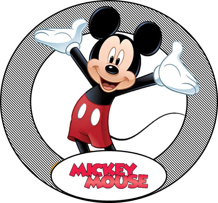 Free Mickey Mouse Party Ideas - Disney Giant Vinyl Wall Decal Set Mickey Mouse Clipart (713x665), Png Download