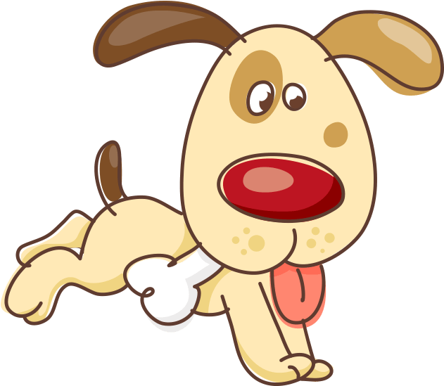 Doggie With Bone - Cane Con Osso Disegno Clipart (700x700), Png Download