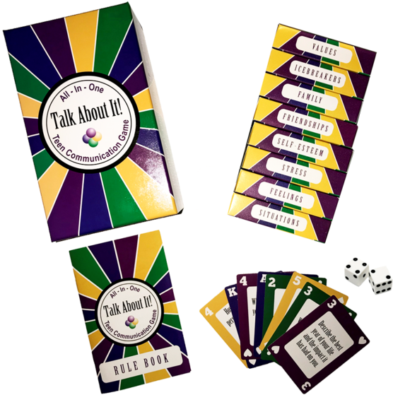 Talk About It Teen Communication Game Clipart (600x600), Png Download