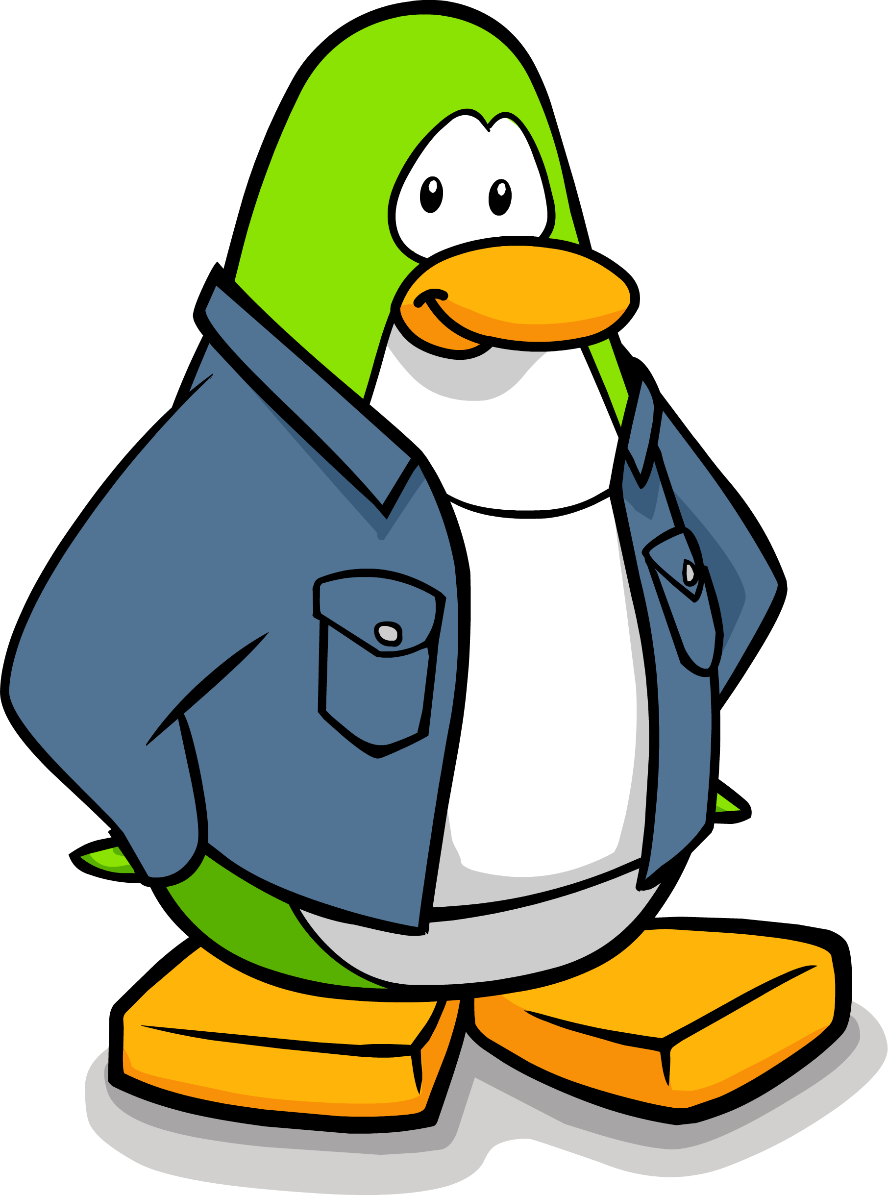Gift Shop Manager - Club Penguin Main Characters Clipart (1812x2438), Png Download