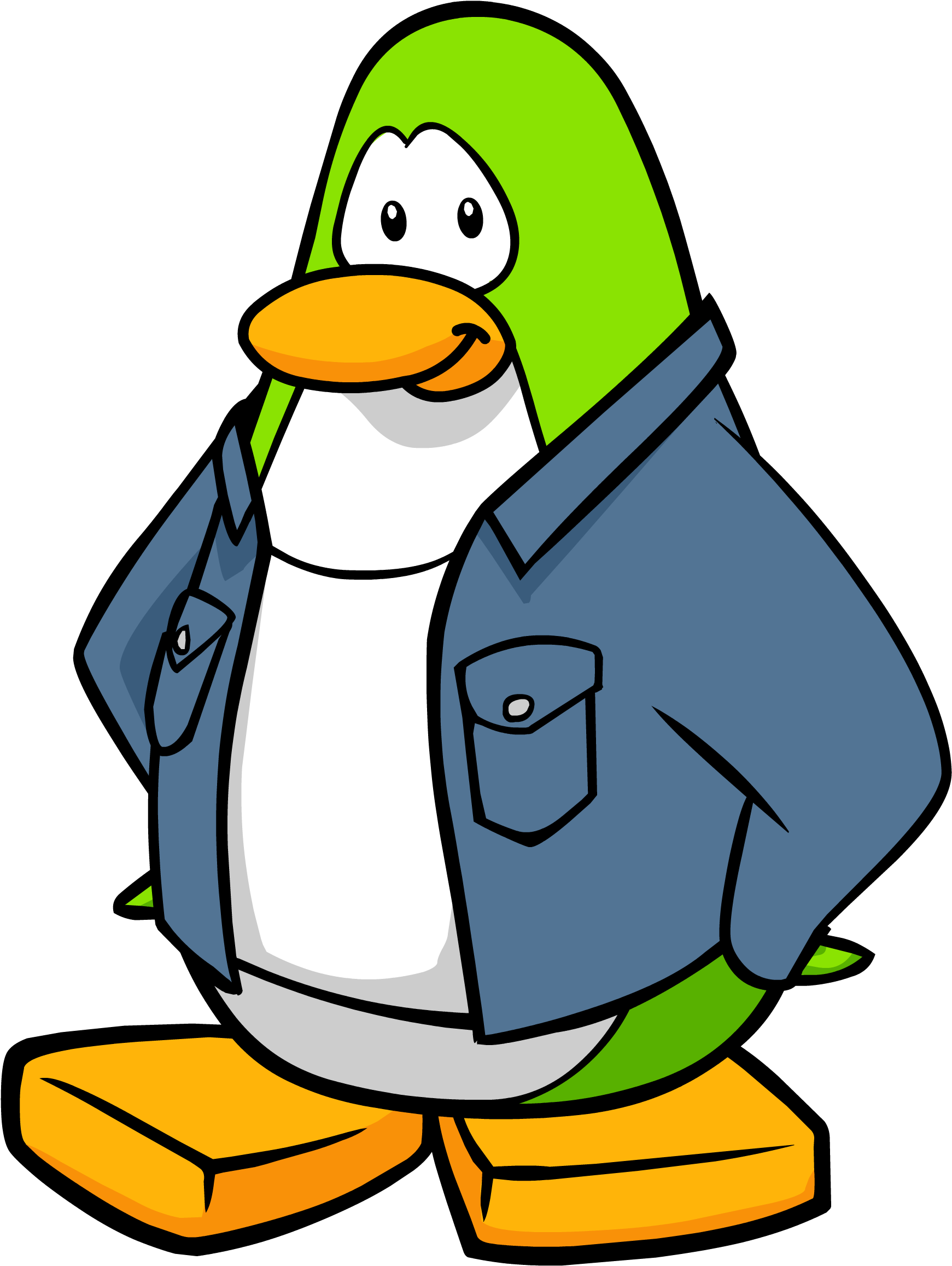 Gift Shop Manager - Rookie Club Penguin Clipart (1847x2375), Png Download