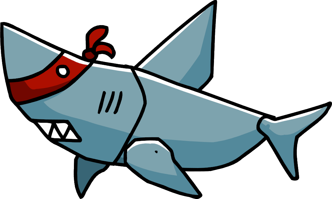 Scribblenauts Unlimited All Sharks Clipart (1069x642), Png Download