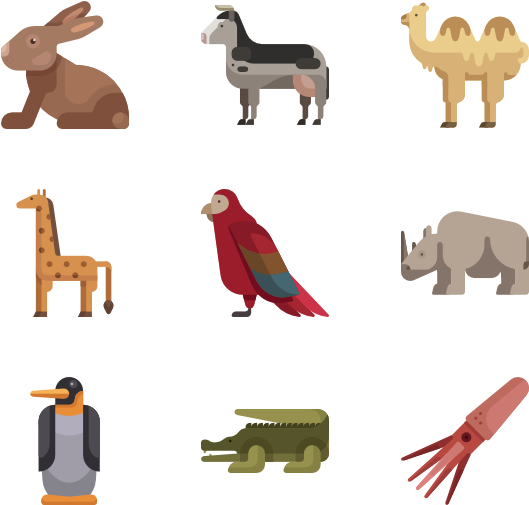 Animal Icon Set - Icon Clipart (600x564), Png Download