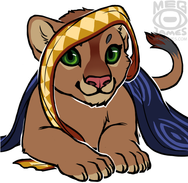 Auxlion Cub - Cartoon Clipart (600x600), Png Download