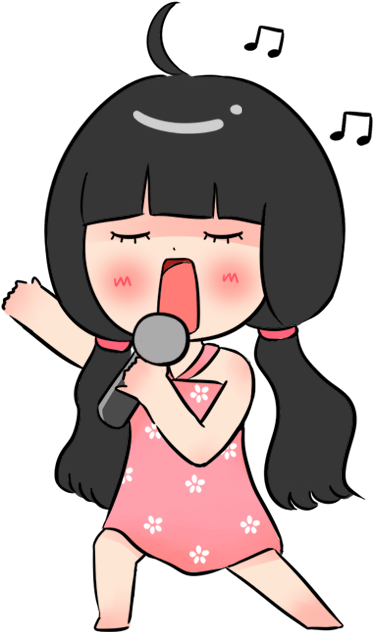 卡通人物q版人物卡通可爱萌男孩 - - 唱歌 卡通 Clipart (640x640), Png Download