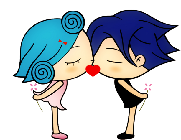 卡通 親吻 Clipart (658x658), Png Download