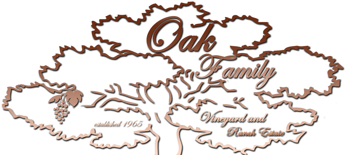 Oak Family Vineyard & Ranch Estate Logo - Vineyard Ranch Clipart (1344x600), Png Download