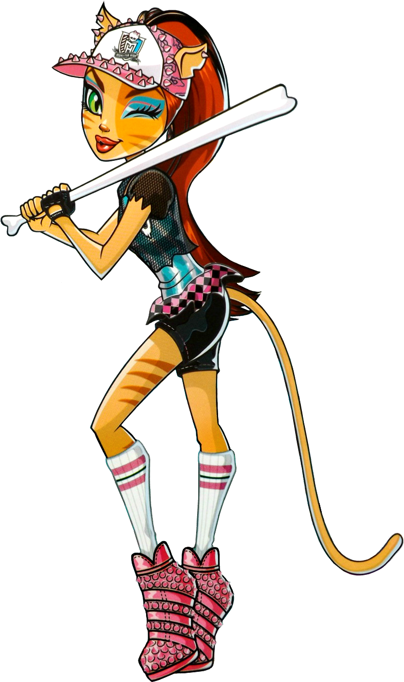 Toralei Ghoul Sports Profile Art Monster High - Monster High Toralei Artwork Clipart (810x1352), Png Download