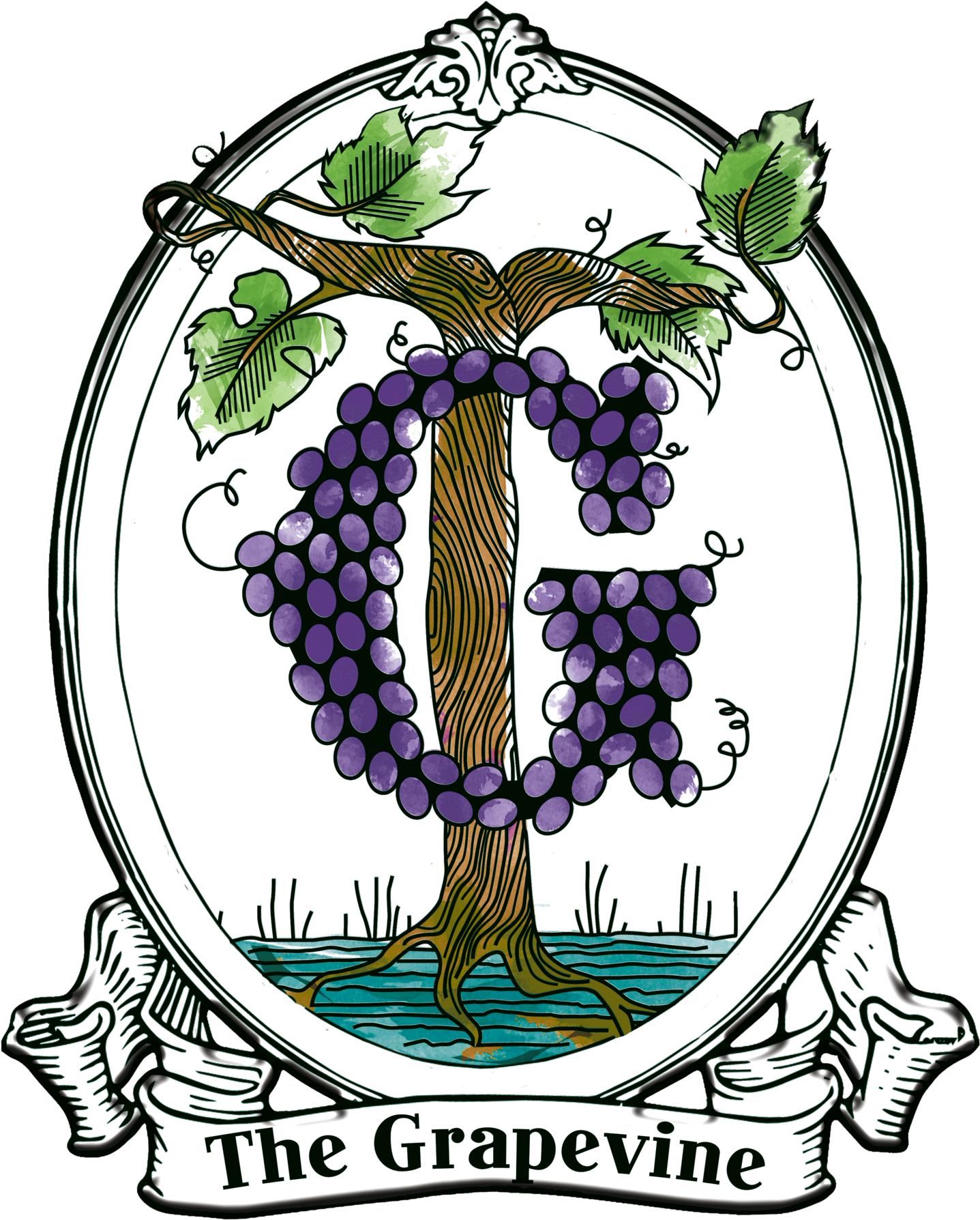 Grapevine Clipart - Illustration - Png Download (1500x1849), Png Download
