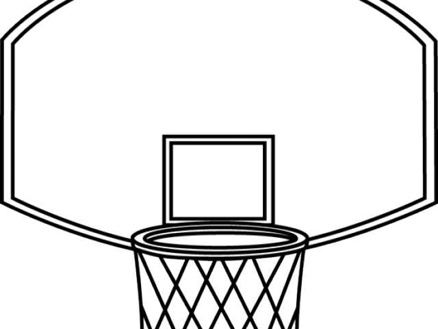 Black And White Basketball Clipart - New Outdoor Sports Wall Mountable Garden Basketball - Png Download (640x480), Png Download