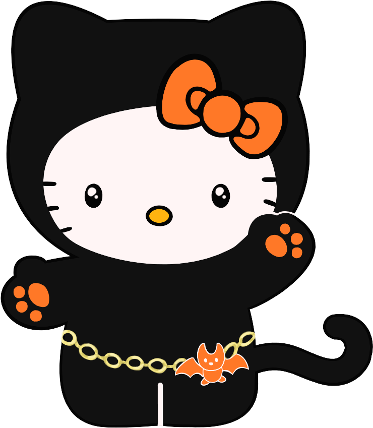 Hello Kitty Halloween Clip Art - Png Download (740x849), Png Download