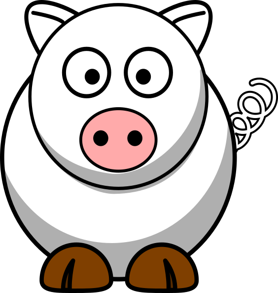 Pig Yellow Clipart (564x593), Png Download