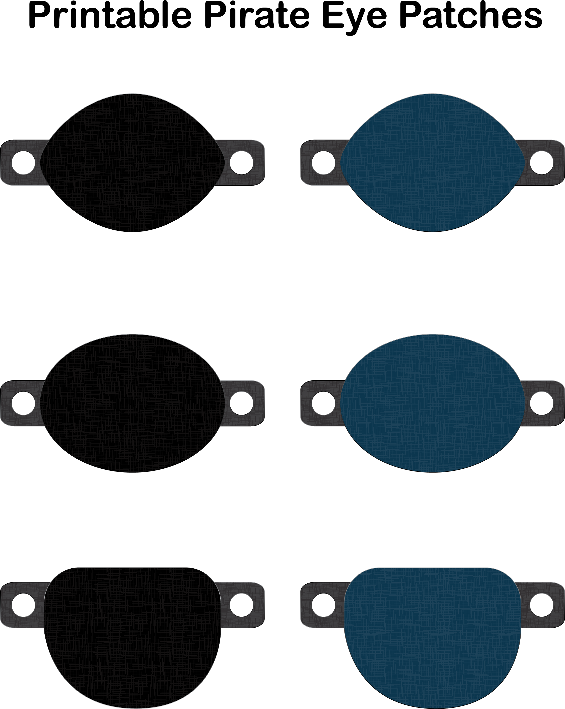 Eyelate Printable Photo Highest Pirate Eye Patch Print Out Clipart Full Size Clipart