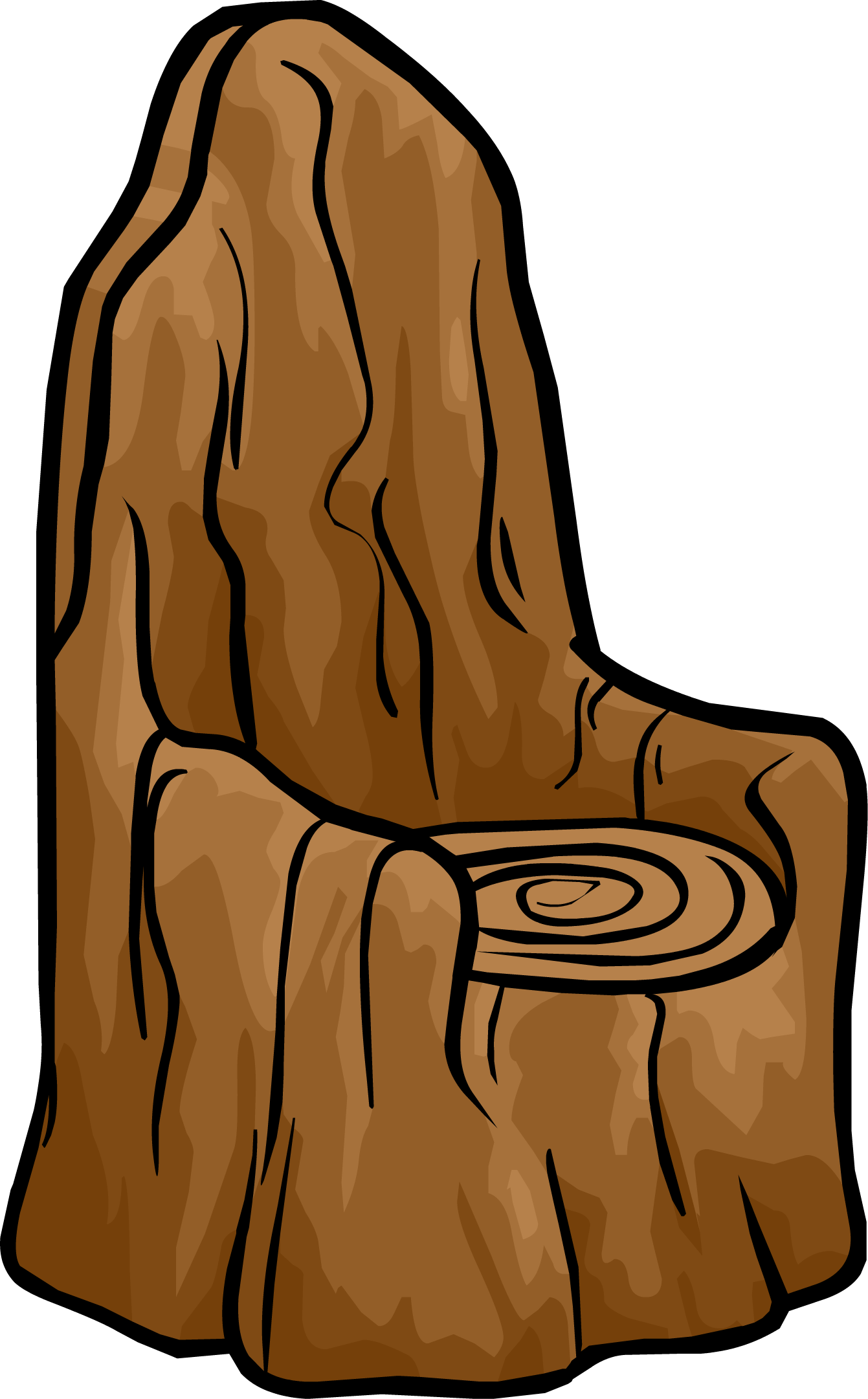 Tree Stump Chair - Tree Chair Png Clipart (1341x2162), Png Download