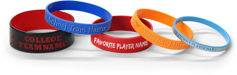 Personalized Basketball Wristbands - Basketball Wristbands Clipart (800x460), Png Download