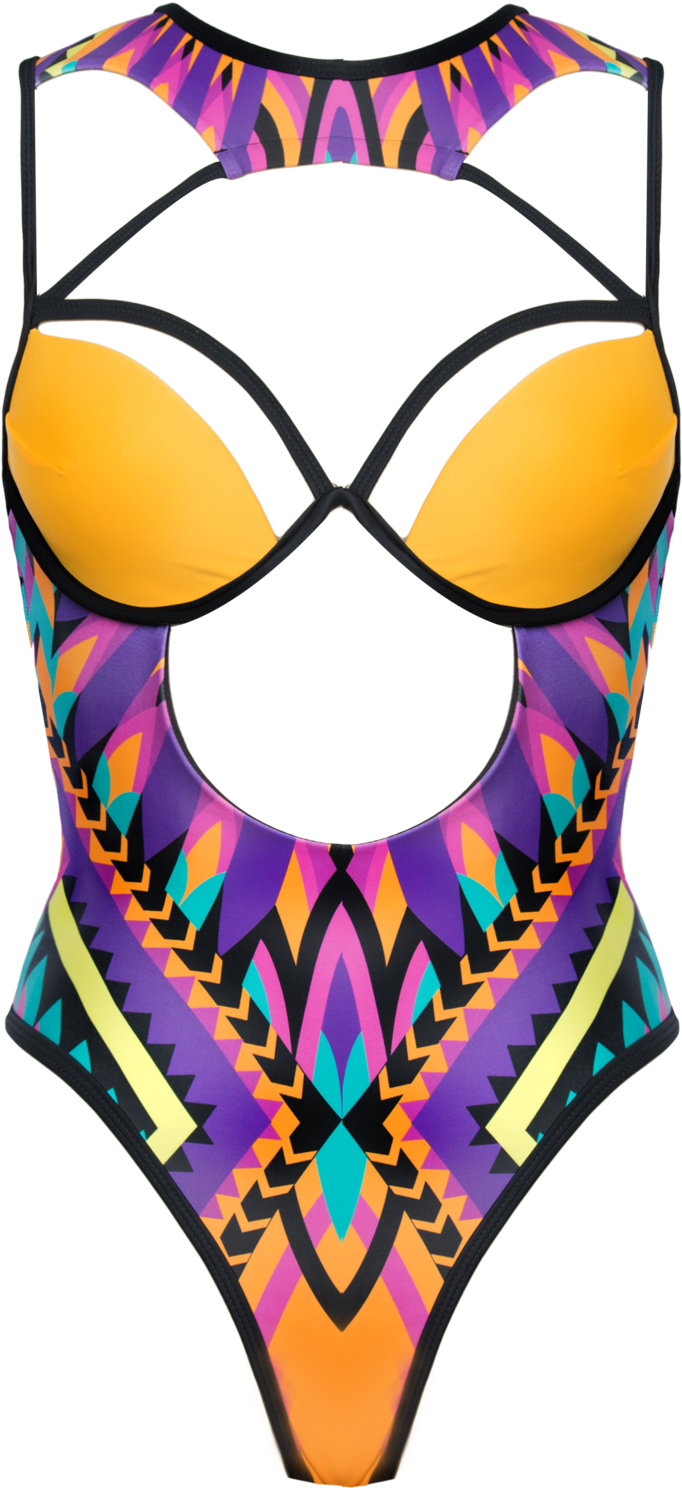 Aphiz One Piece Swimsuit - One-piece Swimsuit Clipart (1367x2048), Png Download