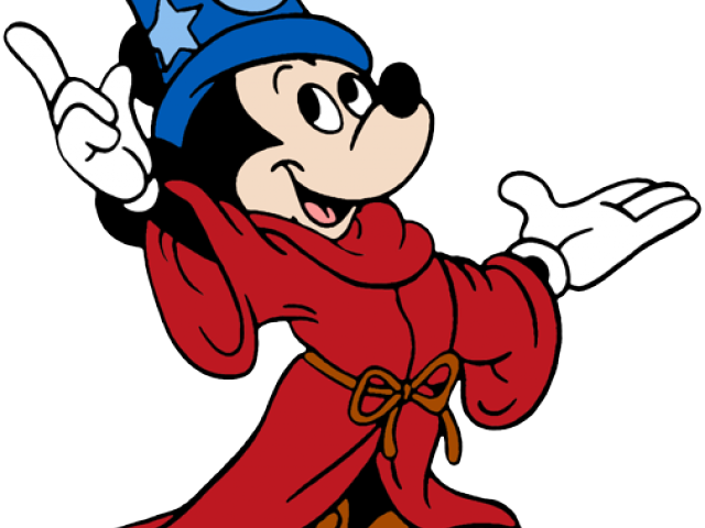 Sorcerer Clipart Fantasia - Mickey Mouse Sorcerer's Apprentice - Png Download (640x480), Png Download