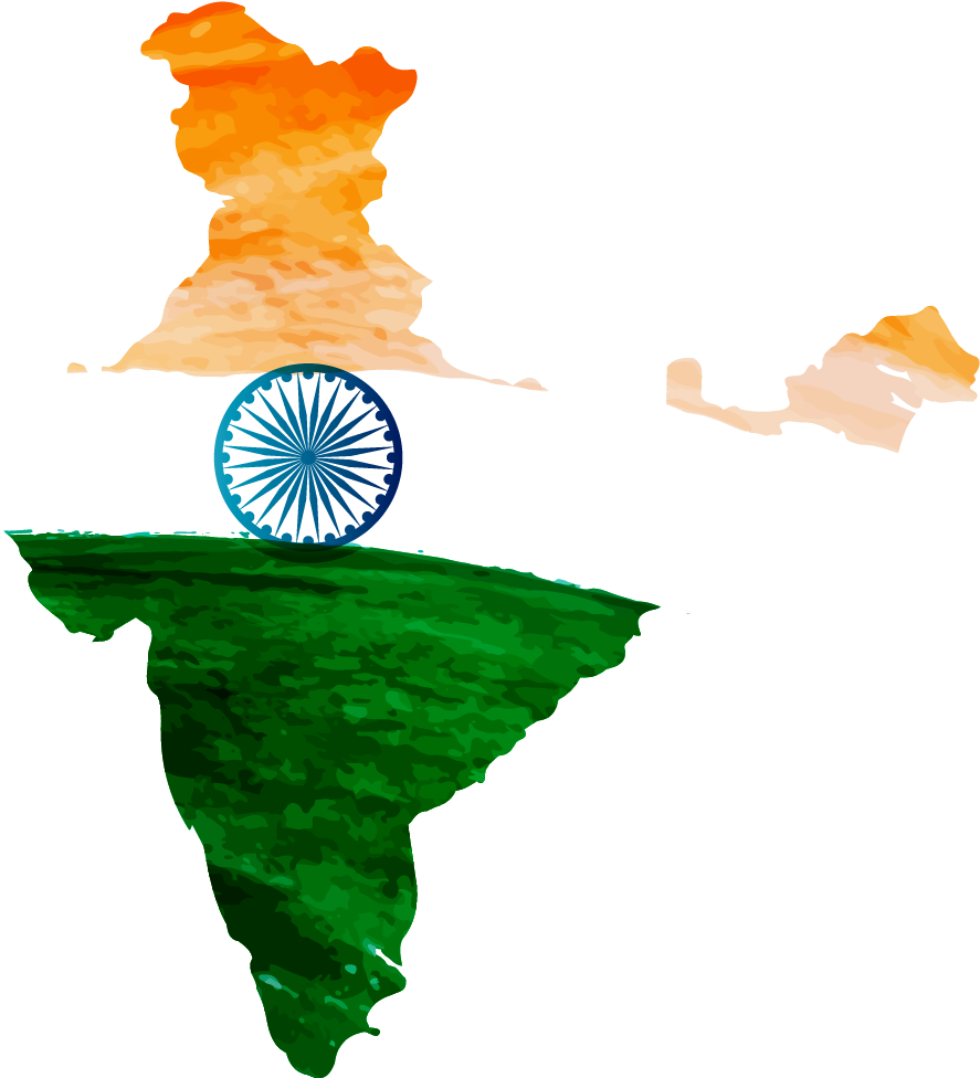 Indian Flag Clipart Png Image - Happy Independence Day 2018 Transparent Png (887x976), Png Download