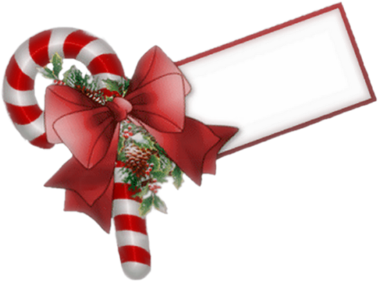 Christmas Scrapbook, Christmas Tag, Christmas Projects, - Candy Cane With Tag Clipart - Png Download (600x513), Png Download