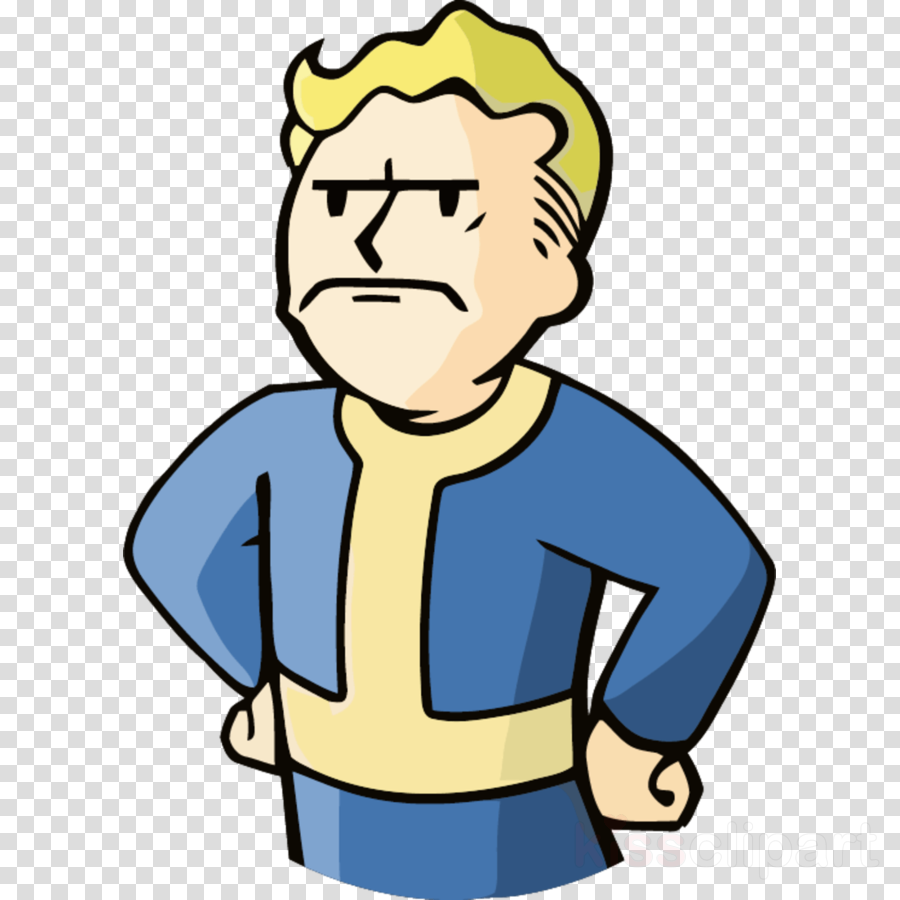 Vault Boy Mad Clipart Fallout 4 Fallout - Png Download (900x900), Png Download