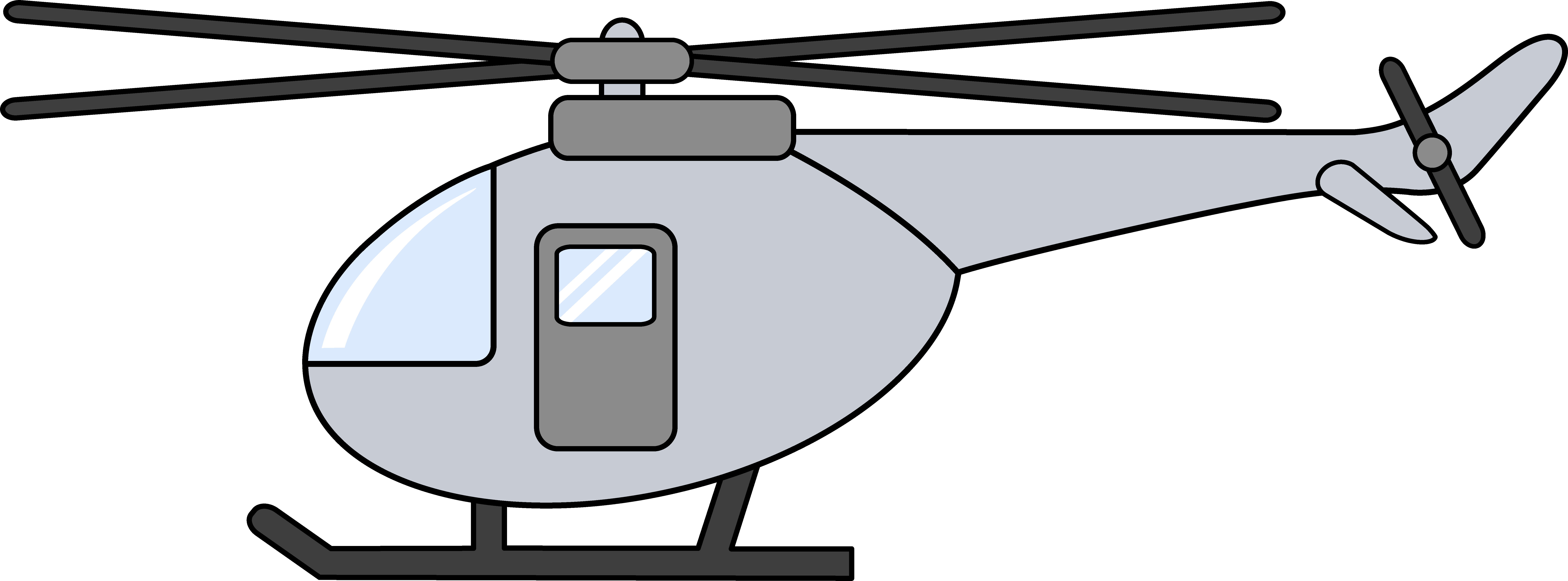 Helicopter - Helicopter Clipart - Png Download (8687x3218), Png Download