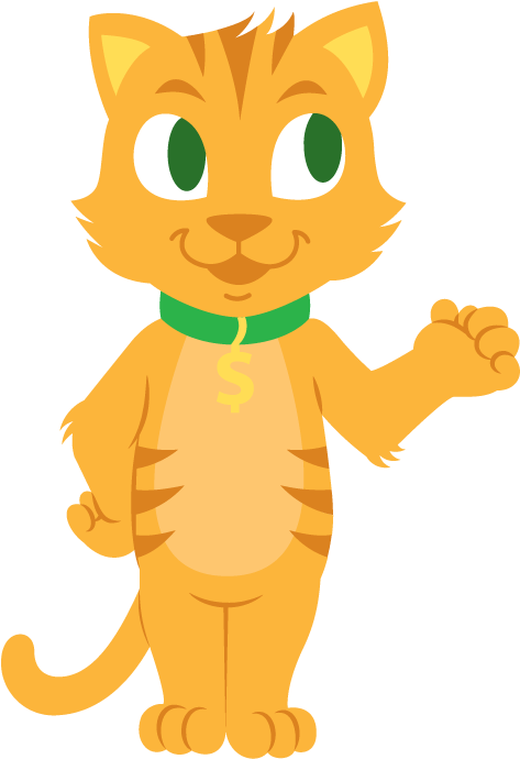 All My Money Cash Cat - Illinois Clipart (479x696), Png Download