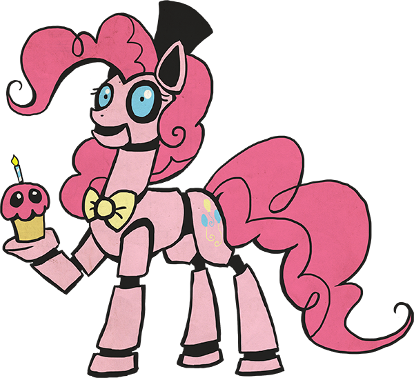 Drawn Pony Pizza Pie Clipart (600x548), Png Download