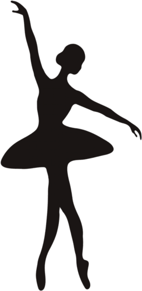 Ballerina Silhouette Png - Ballerina Silhouette Transparent Background Clipart (480x987), Png Download
