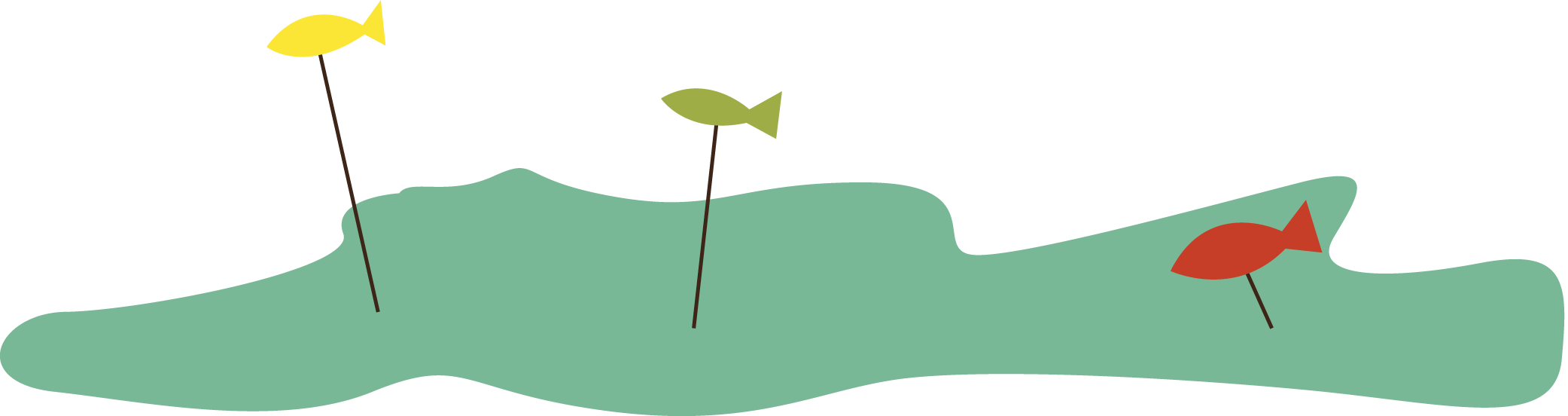 Lakes Clipart - Lake Clipart Green - Png Download (2083x552), Png Download