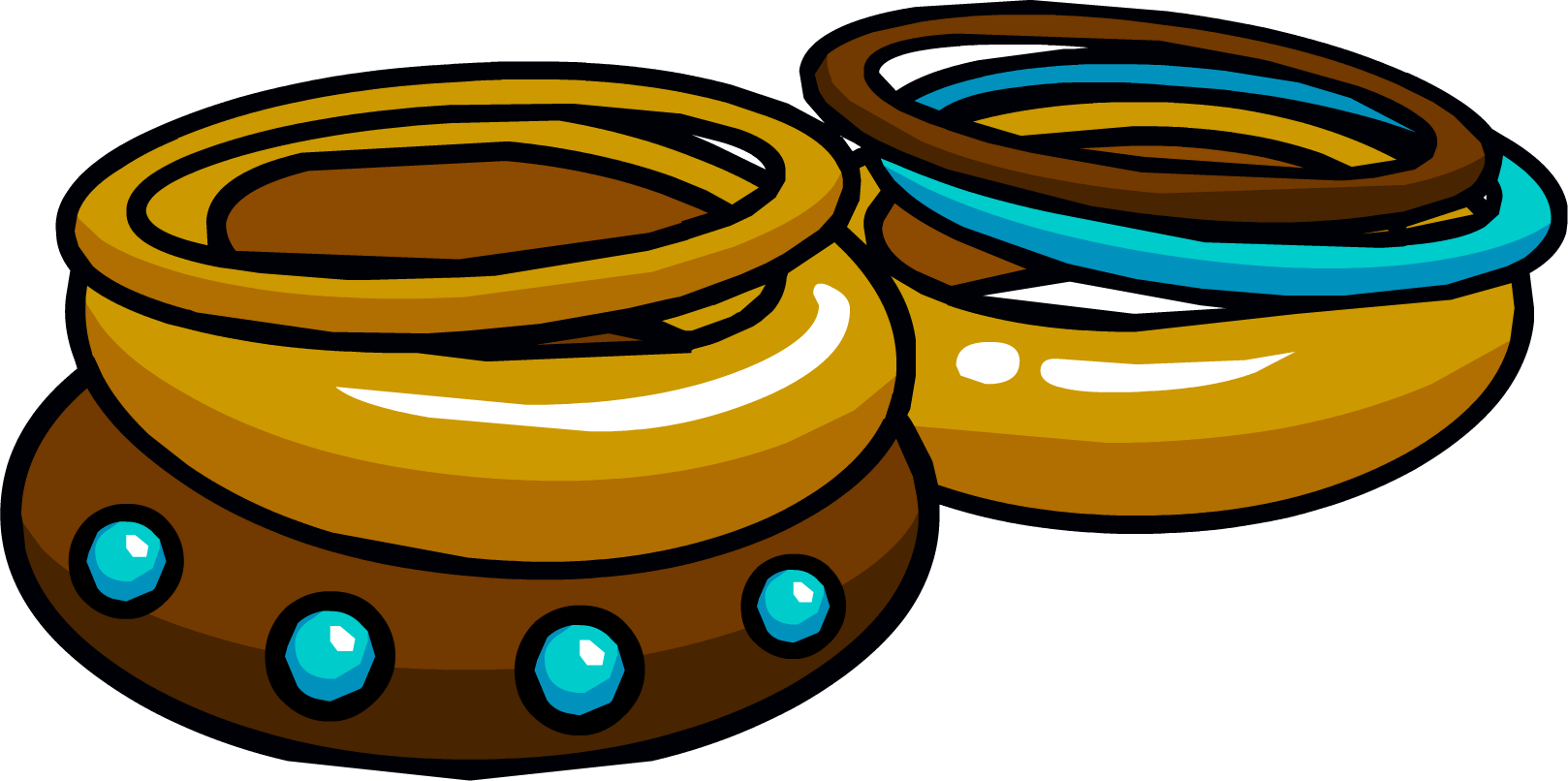 5110 Icon - Bangle Clipart Png Transparent Png (1618x806), Png Download