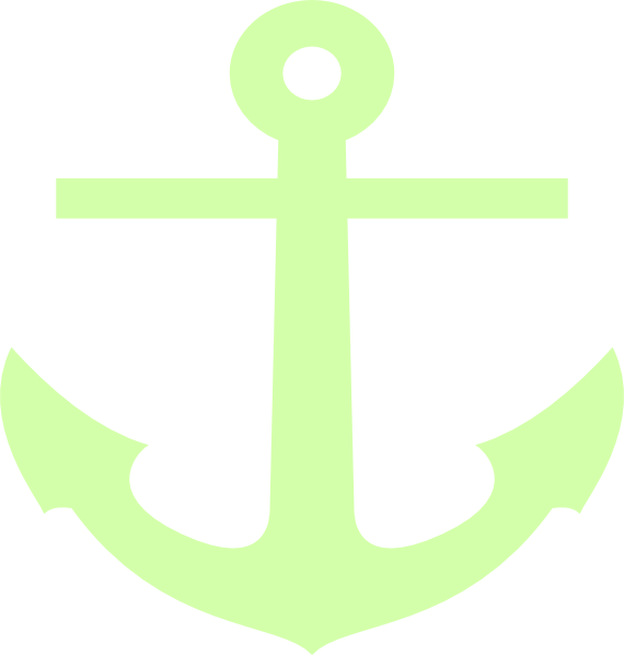 White Anchor Icon Png Clipart (570x598), Png Download
