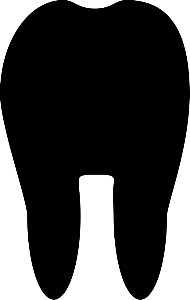 Tooth Silhouette Comments - Free Tooth Png Clipart Transparent Png (623x981), Png Download