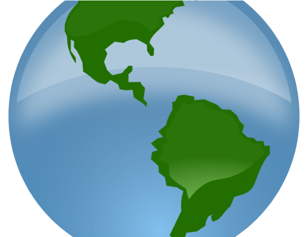Animated Globe Clipart - America Del Norte America Del Sur Y America Central - Png Download (640x480), Png Download