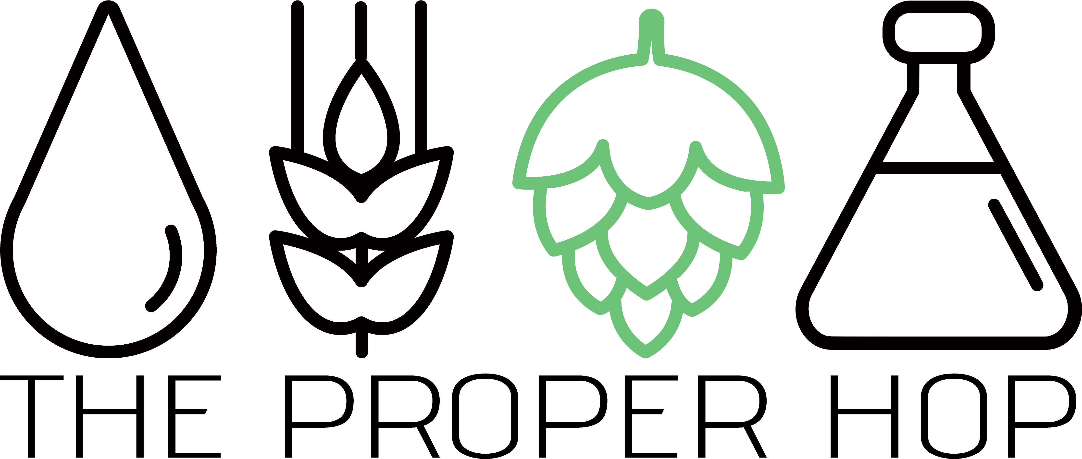 What's On Tap - The Proper Hop Clipart (4414x1972), Png Download