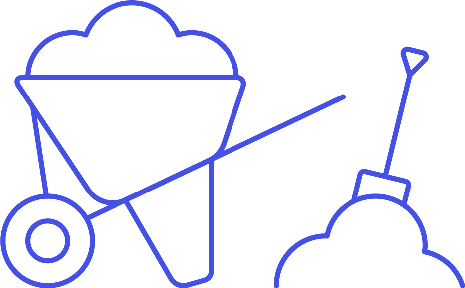 Construction Clipart Wheelbarrow - Png Download (1025x1148), Png Download