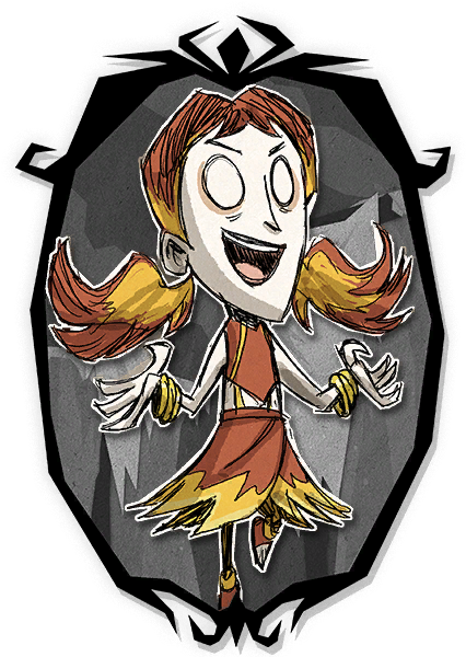 Willow Magmatic Portrait - Don T Starve Together Frame Clipart (491x654), Png Download