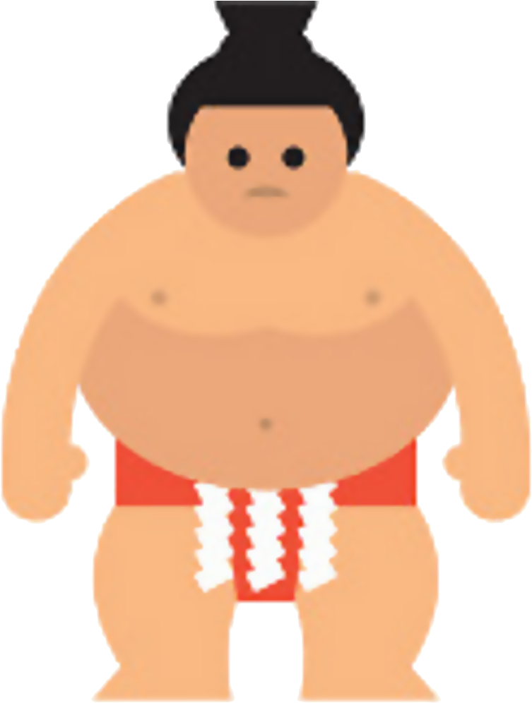 Roi Sumo - Cartoon Clipart (1024x1024), Png Download