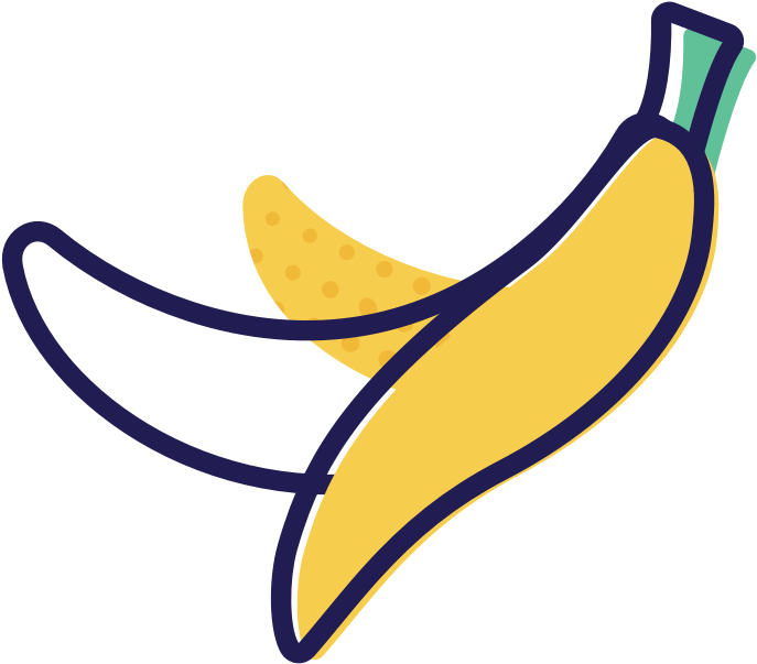 Banana Clipart (1100x1100), Png Download
