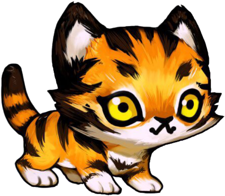 Discover Ideas About Baby Tigers - Monster Galaxy Cat Clipart (1024x816), Png Download