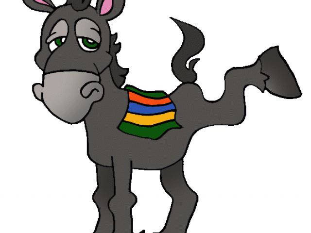 Donkey Clipart Cartoon Old - Donkey Clip Art - Png Download (640x480), Png Download