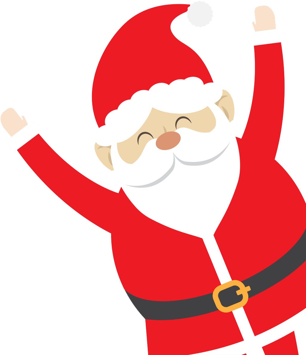 Santa Sighting - Christmas Day Clipart (1034x1188), Png Download