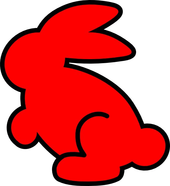 Red Bunnies Clip Art - Png Download (546x598), Png Download