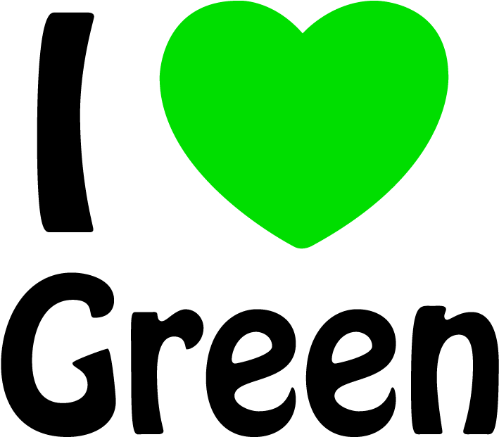 I Love ❤ Green Clipart (726x701), Png Download