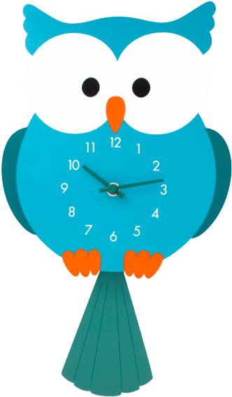 Clock Dancing Owl Pylones Horloge Clipart (535x587), Png Download