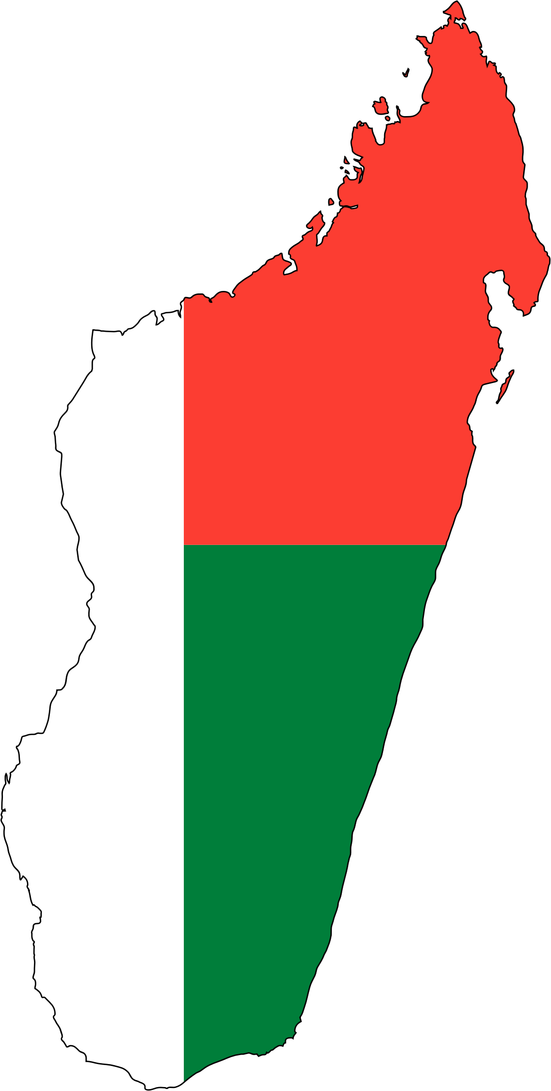 Flag Map With Stroke Clipart (1106x2190), Png Download