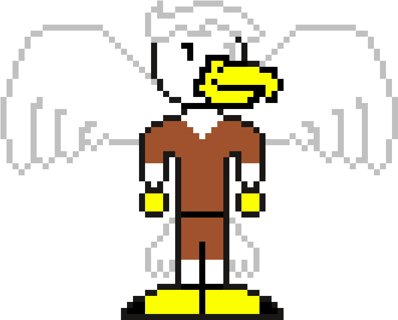 8-bit Talon - Cartoon Clipart (1200x1200), Png Download