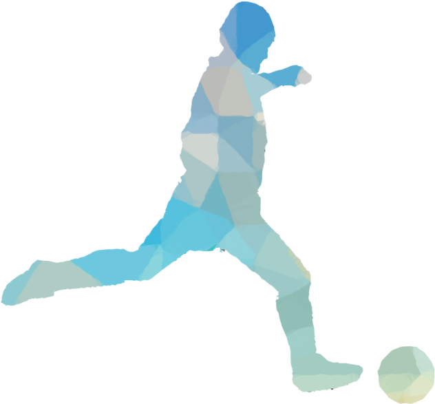 Silhouette Football Player Clip Art - Soccer Player Silhouette - Png Download (900x900), Png Download