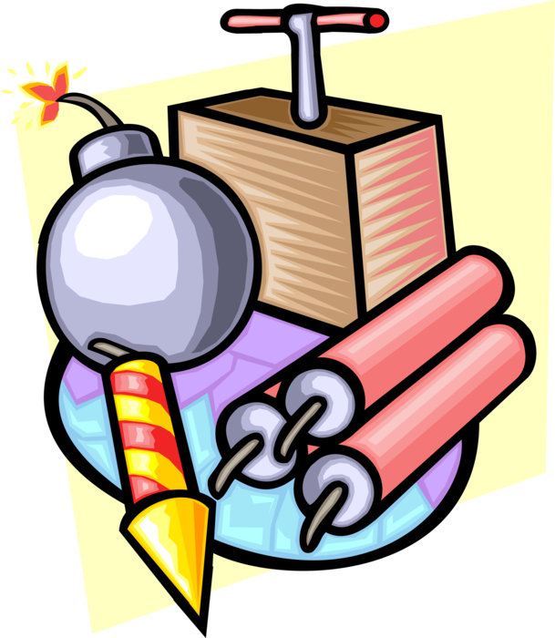 Tnt Bomb Material Image - Sprengstoff Clipart - Png Download (609x700), Png Download