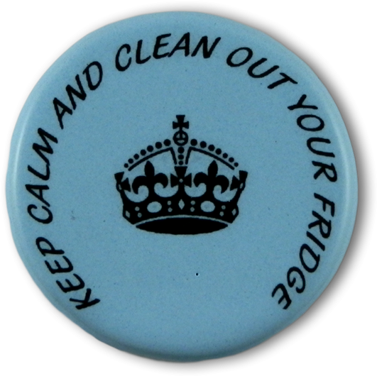 Fridge Magnet Round Keep Calm And Clean Out Your Fridge - Cafepress Carry The One Tile Coaster Clipart (720x720), Png Download