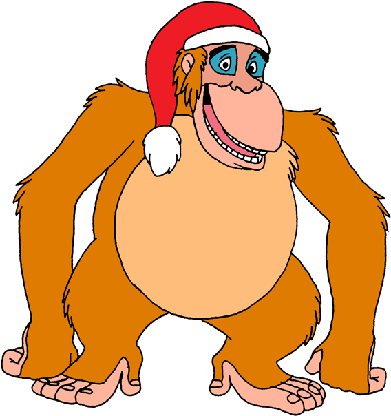 Christmas Monkeys - King Louie Clipart (605x637), Png Download